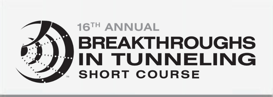 Breakthroughs In Tunneling – Short Course